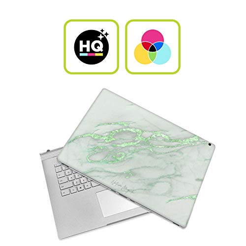 Autocollant vinyle marbre vert pour Microsoft Surface Book 2