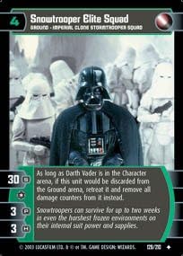 TCG THE EMPIRE STRIKES BACK SNOWTROOPER ELITE SQUAD 129U