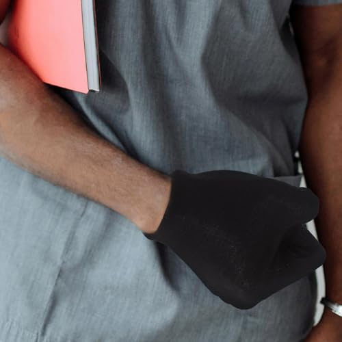 Guantes de algodón negro resistentes al desgaste y cortes talla M para jardín 4
