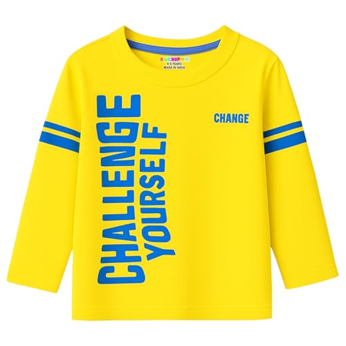 Image of Kuchipoo Boys Full Sleeves Cotton T-Shirt - Pack of 4