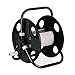 Produktbild Relaxdays Schlauchtrommel, für 30 m 1/2" Schlauch, Stahl, Kunststoff, Schlauchhalter, HBT: 38 x 42 x 31 cm, schwarz-grau