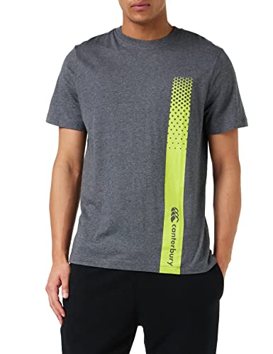 Canterbury Coton Biologique T-Shirt, Gris foncé, L Homme