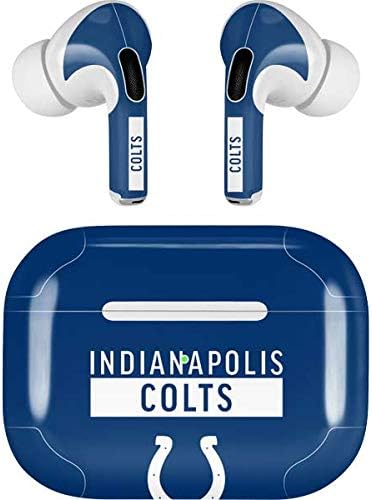 Skinit Decal Audio Skin Compatible with Apple AirPods Pro - Officially Licensed NFL Indianapolis Colts Blue Performance Series Design