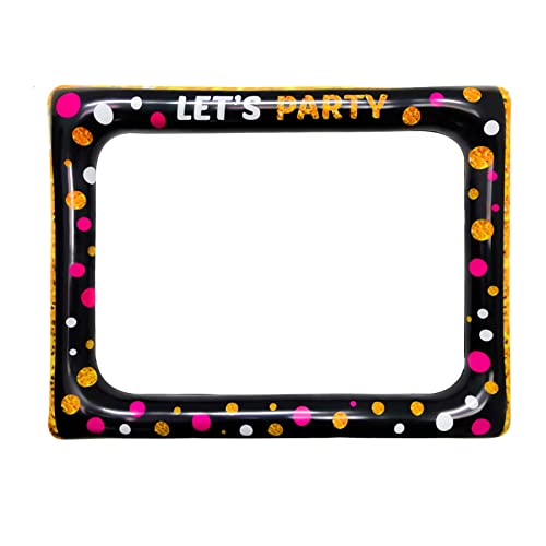 Marco Inflable Photocall,Gigante Photocall Selfie Photo Booth Frame LET’S PARTY de Fotos...