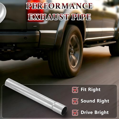 Image of 8PCS-2.5 inchOD Exhaust Tube Made of Super Quality Stainless Steel Custom Exhaust Kit DIY Exhaust Pipe