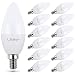 Litake E12 LED Bulb 60W Candelabra LED Bulbs 5000K Daylight Chandelier Light Bulbs, Non-Dimmable LED Candle Light Bulbs for Chandelier, Pack of 12