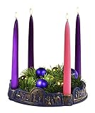 Abbey Gift (Abbey & CA Gift Journey to Bethlehem Resin Advent Wreath W/Candle Set, Multi