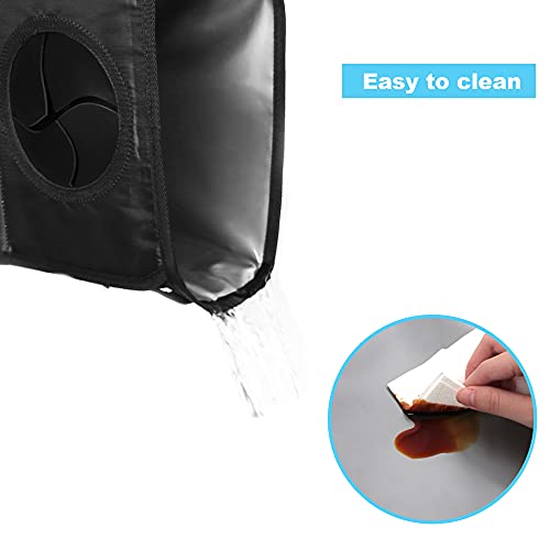 Image of Femuar Leak Proof Car Trash Bag Large Capacity Waterproof Garbage Can with Lid for SUV Leopard Print