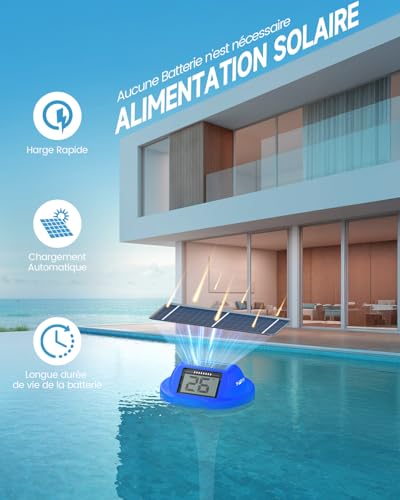 Thermomètre piscine idéal pour spas et bains froids extérieurs