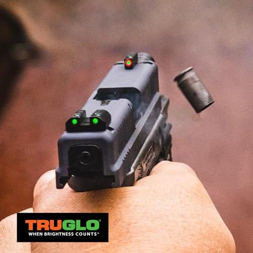 Image of Truglo TFX PRO Handgun Sight, Glowing Shock Proof Tritium and Fiber Optic Night Sight for Handguns, Compact, Durable, and Snag Free Sight