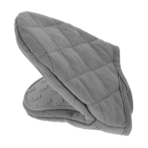 SOLUSTRE Silicone Oven Gloves with Heat Resistance Thickened Potholders for Cooking Baking Kitchen Mitts for Ovens Barbecues More Essential Protection for Your Hands