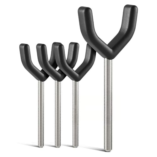 Y-Adapter 4er Set für Türschutzgitter & Treppenschutzgitter I Universal für Geländer bis 40 mm, Anti-Rutsch, kompatibel mit M8 & M10 Gewinde | Schnelle Montage ohne Bohren am Kinderschutzgitter