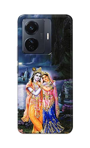 Image of Printed Hard Back Cover Case for Vivo iQOO Z6 Pro 5G | Vivo T1 Pro 5G | Vivo S15e Back Cover (Radha Krishna) -1803