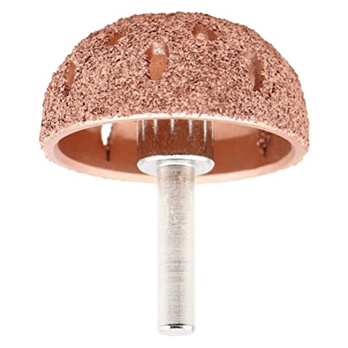 Rueda pulidora de neumáticos de acero de tungsteno, escofina de bola con cabezal de pulido de 42mm con vástago hexagonal de 1/4 pulgadas