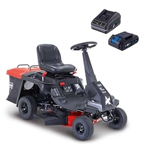 Scheppach Tondeuse Thermique autoportée MR225-61 - 4,4 KW - 6 CV - Largeur de Coupe 61 cm - Hauteur de Coupe réglable 35-75 mm - Jardins jusqu'à 2600 m² - Panier de 150 l