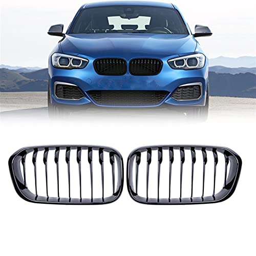 Grille de pare-chocs capot haut de gamme noir brillant pour BMW Série 1 F20