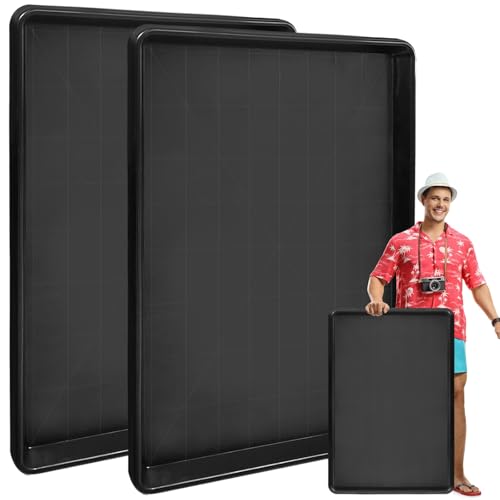 Hlimior 2 Stück Groß Ölauffangwanne, 90 x 55 x4 cm Universal...