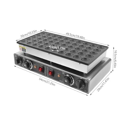 50 Loch Elektro Antihaft Waffeleisen Elektrischer Mini Holländischer Pfannkuchenbäcker 1700 W Pfannkuchen Maker Antihaft Für Den Gewerblichen Gebrauch Zu Hause – Bild 3