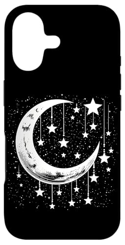 Galaxy Night Sky Moon Lunar Stars Love X}zP[X iPhone 17 p