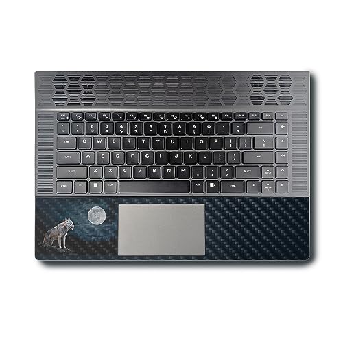 Image of MightySkins Carbon Fiber Skin Compatible With Alienware X16 R1 (2023) Full Wrap Kit - Happy Hunting | Protective, Durable Textured Carbon Fiber Finish | Easy To Apply & Change Styles | Made in the USA