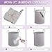HOBASKET Large Laundry Basket,Laundry Hamper,15''x18'' Cotton Rope Storage Basket with Handles,Baby Hamper,Nursery Blanket Storage Living Room,Toy Basket,Kids Laundry Basket(Light Gray)