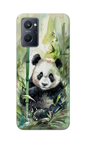 Image of Printed Hard Back Cover for Realme 9i 4G Back Cover (Panda -J1) -190724(EA)