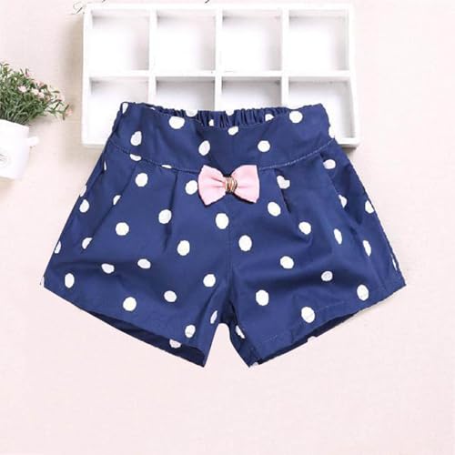 Beessbest Girls' and Toddler Shorts Cute Bow Polka Dot Printed Short Pants Casual Elastic Wasit Summer Pull on Shorts2
