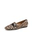 Dark Brown Leopard Suede