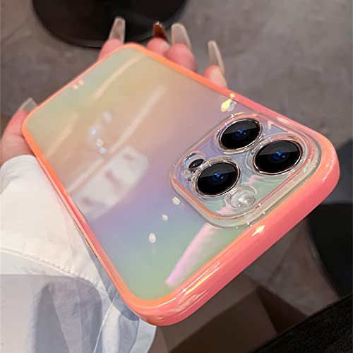 Coque iPhone XR silicone transparente violet dégradé laser - 5