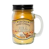Our Own Candle Company, Pumpkin Cream Pie, Cinnamon, and French Vanilla Scented Mason Jar Candle, 100 Hour Burn Time, Made in The USA - 13 Ounces