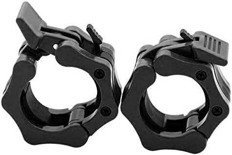 HXCYE1pair 2 Inch Weight Clamp Olympic Weightlifting Barbell Clip Gym Dumbbell Barbell Collar Clip Anti-skid Spin Lock Collars