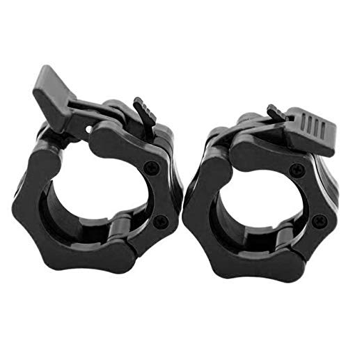 HXCYE1pair 2 Inch Weight Clamp Olympic Weightlifting Barbell Clip Gym Dumbbell Barbell Collar Clip Anti-skid Spin Lock Collars