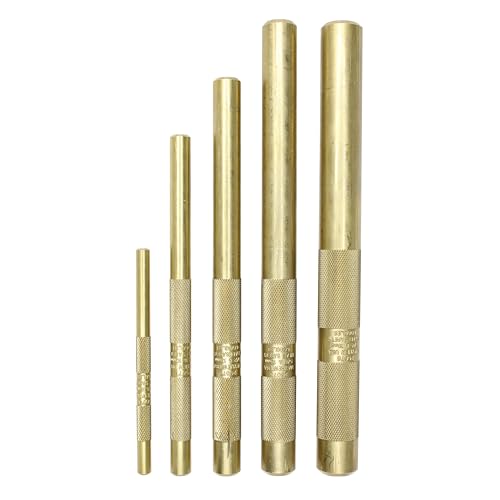Image of Mayhew Tools 67003 Brass Drift Punch, 5-Piece Set