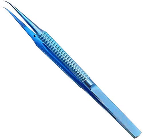 Tvoip Pinzas de aleación de titanio de precisión, pinzas para huellas dactilares, pinzas para componentes electrónicos, herramientas de recolección