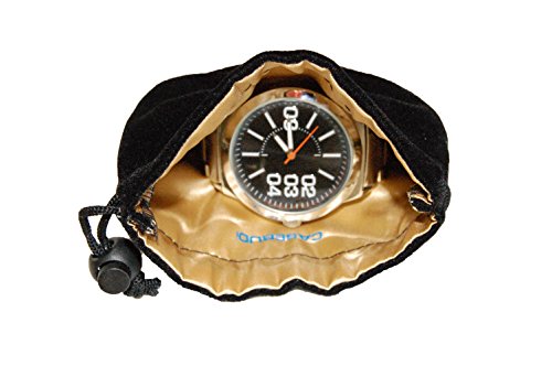 Casebudi CASEBUDI38-1 Thick Sofa Velvet Satin Lined Watch Travel Case Pouch thumb #1