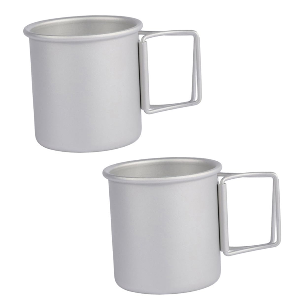 Tasse de camping pliable portable légère alliage aluminium lot 2