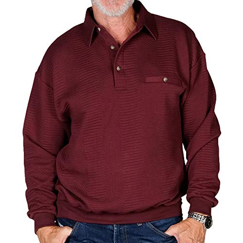 LD Sport Solid Textured Banded Bottom Long Sleeve Shirt - 3 Shirts Bundled4