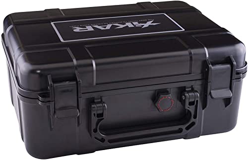 Xikar Cigar Travel Carrying Case, Holds 40 Cigars, Includes Humidifier, Watertight, Crushproof, Model 250Xi, Black #TOP1