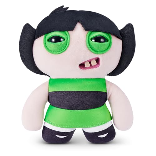 Fuggler Powerpuff Girls 9-Inch Plush Toy (Buttercup) by ZURU – Funny Ugly Monster Stuffed Animal with Human-Like Teeth, Collectible Plush for Kids,...
