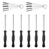 Aoreun Vergaser Schraubendreher Set Einstellwerkzeug, 6 Stück Vergaser-Einstellwerkzeug-Kit mit Reinigungsbürstenfür den üblichen 2-Takt-Vergasermotor, Geeignet für STIHL, Poulan und mehr