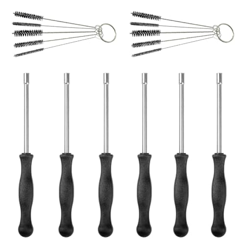Aoreun Outils de Réglage du Carburateur, Lot de 6 OutilsTournevis Reglage Carburateur pour Moteur de Carburateur 2 Temps Commun