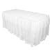 LinenTablecloth 14 ft. Polyester Lace Table Skirt White