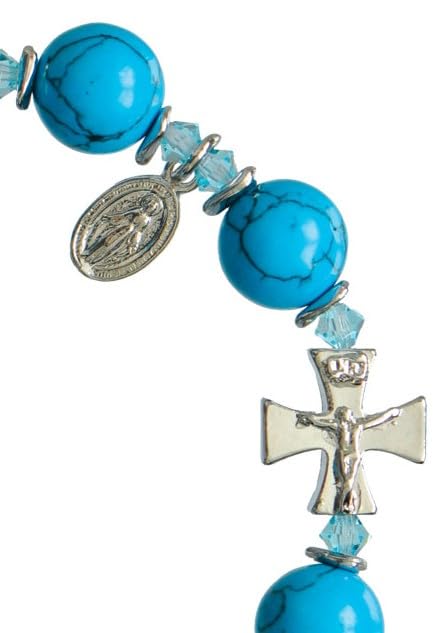 Turquoise Rosary Bracelet (10mm)2