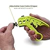 trueCABLE Wire Stripping and Cutting Tool for UTP, FTP, STP, Cat5e, Cat6, Cat6A Ethernet, RG59, RG6, RG7, RG11 Coax Cable, Adjustable Blade Depth
