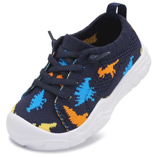 Image of LeIsfIt Toddler Shoes Boys Girls Wide Toe Box Breathable Slip-On Sneakers Kids Lightweight Barefoot Feel Shoes for Everyday Play
