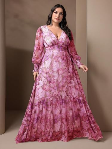 Image of TOLEEN Women's Plus Size Sequin Dress Luxurious Style Formal Cocktail Evening Party Maxi Dresses