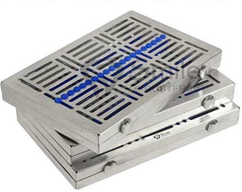 3X Esterilización Cassette - Contenedor de bandeja de lavado - para 20 instrumentos de esterilización