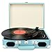 DIGITNOW! Portatile Giradischi a 3 Velocità(33 1/3, 45 e 78 Giri), Stile Retro a Vinyl Giradischi valigetta con Altoparlante Stereo, Supporta Uscita USB/Jack per cuffie / MP3 / Riproduzione Musicale