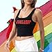 Lesbian Pride Tank Tops Women I Just Look Straight LGBT Gay Pride Month Crop Tanks Funny Lesbian Sleeveless Shirt Black