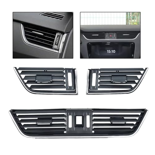 Grille d'aération centrale de tableau de bord Skoda Octavia - 2